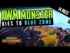 PUBG MOBILE AWM MONSTER DIES to BLUE ZONE LIKE AN IDIOT!