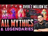 ALL MYTHIC AND LEGENDARY SKINS IN POWERBANG'S INVENTORY...