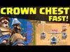 Clash Royale - FAST Crown Chest! 10 Crowns Fast in Clash Roy