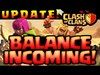 Clash of Clans UPDATE - MAJOR Balancing Coming to Clash!