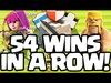 Clash of Clans ♦ 54 War Wins in a ROW! ♦ CoC World Record?! ...