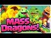Dragons by the DOZEN! Mass Baby Dragon Attacks in Clash of C...