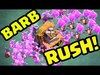 MASS Barbarian RUSH - Clash of Clans Builder Hall Strategy -...