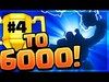 The QUEST TO 6000 TROPHIES, Live! Clash of Clans Builder Hal...