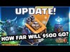 Clash of Clans UPDATE - HOW FAR Will $500 go?! MASSIVE GEM S...