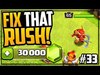 30,000 GEMS! MAX Archer Queen! Fix That Rush Clash of Clans 