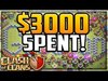 $3,000 on a RUSHED Town Hall 12 - FIX That Rush - Clash of C