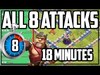 ALL 8 Legend League Attacks in 18 MINUTES! Clash of Clans