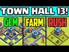 Town Hall 13 Times THREE! Clash of Clans UPDATE FREE Gems!