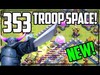 353 Troop Space! Clash of Clans Town Hall 13!