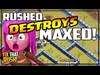 'Rushed' Destroying MAXED Town Hall 13! Clash of C...