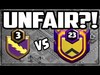UNFAIR? Level 3 vs. Level 23 Clan in Clash of Clans Clan War...