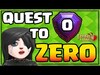 The Quest to ZERO? Strange But True Clash of Clans!