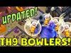 [UPDATED] TH9 BOWLER WALK Strategy! Clash Of Clans | Queen W