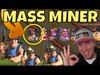 MASS MINER MADNESS! 46+ Miner 3 Star Strategy in Clash Of Cl...