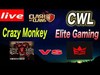 【クラクラ CWL week2】Crazy Monkey vs Elite Gaming ゲスト ジャッキー